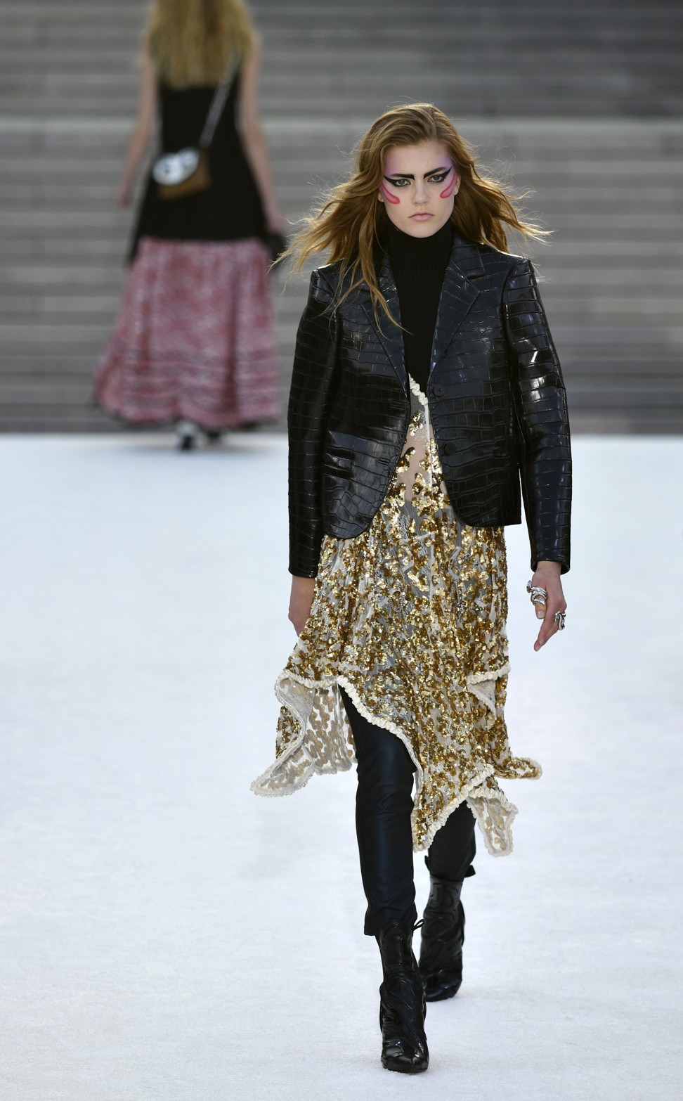 Nicolas Ghesquiere’s cruise show for Louis Vuitton at the Miho Museum in Kyoto. Photo: EPA