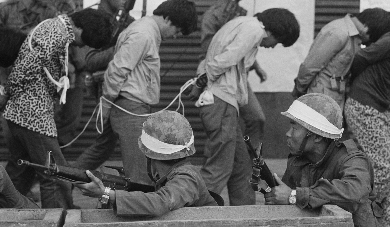 In May 1980, students demonstrated for democracy against the regime of General Chun Doo-hwan. Photo: Corbis