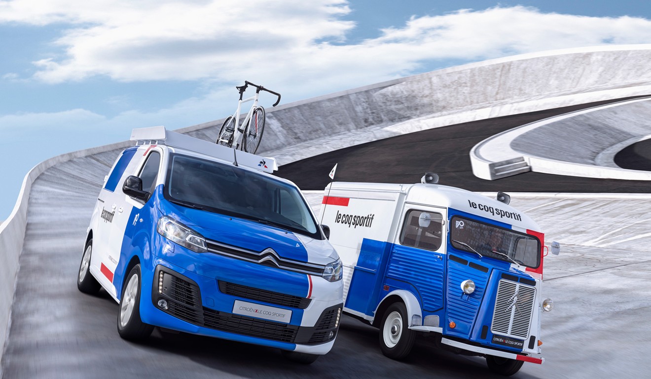 The New Citroen Dispatch light commercial vehicle harkens back to the Type H Van (far right). Photo: Handout
