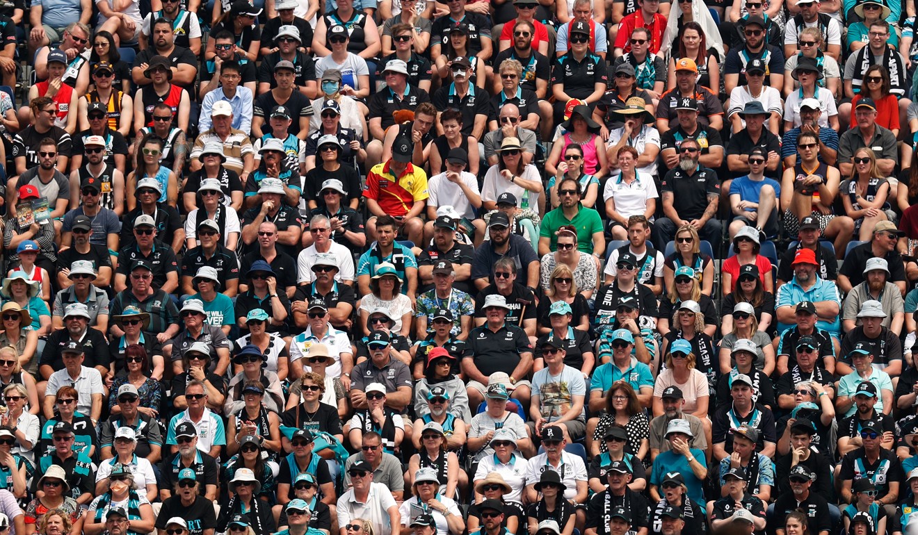 A total of 10,118 fans watch the game. on as Port Adelaide take on China in Shanghai.