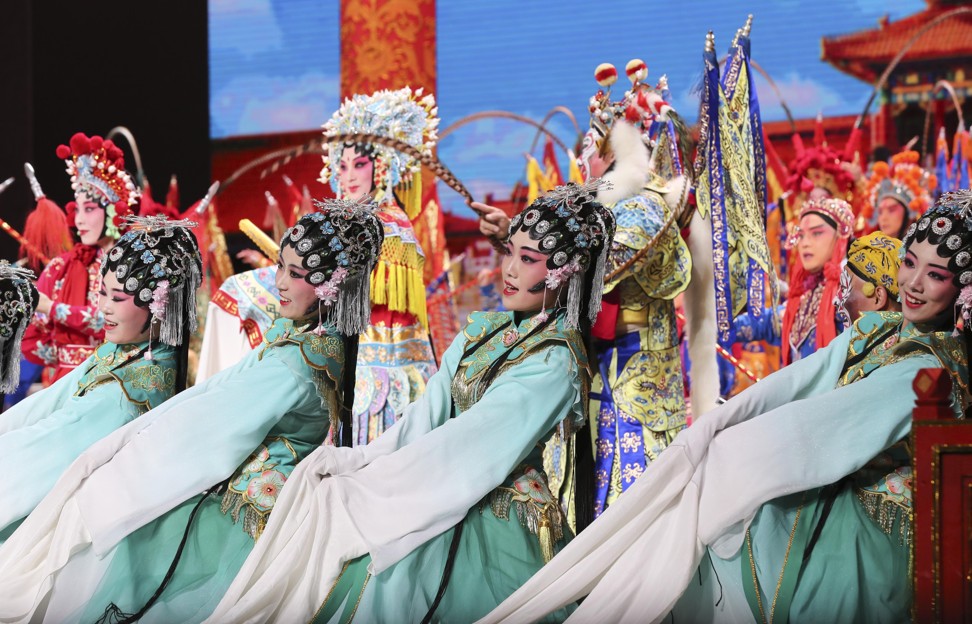 Performers attend the Millennial Road, a performance for the Belt and Road Forum for International Cooperation, at the National Centre for the Performing Arts in Beijing. Photo: Xinhua