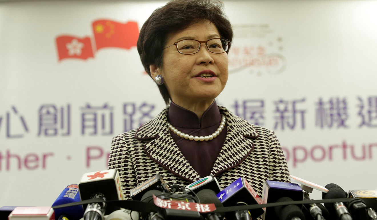 Carrie Lam has been equivocal over the possibility of national security legislation. Photo: Reuters