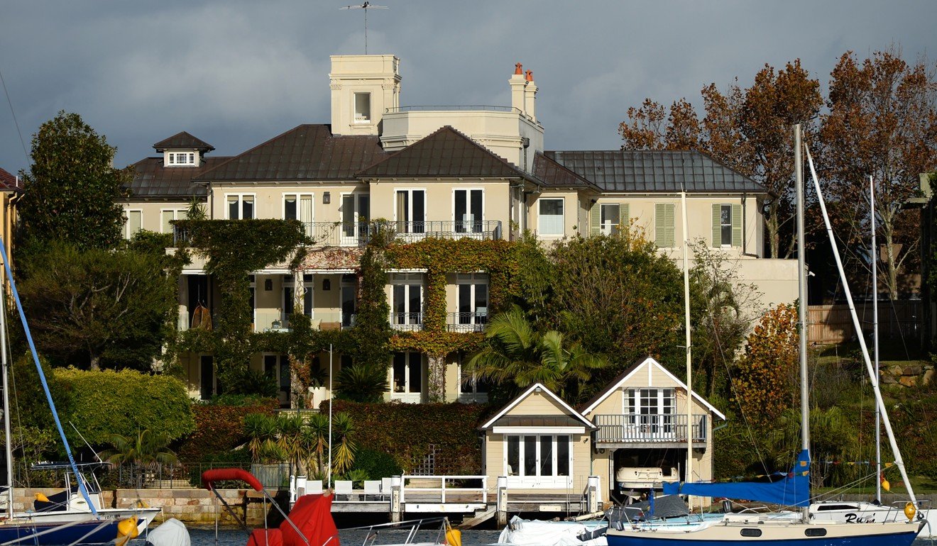 A view of the eight-bedroom, seven-bathroom house ‘Altona’ on the Sydney harbour-front that was sold to a Chinese-born businessman for US$54.3 million. Photo: AFP