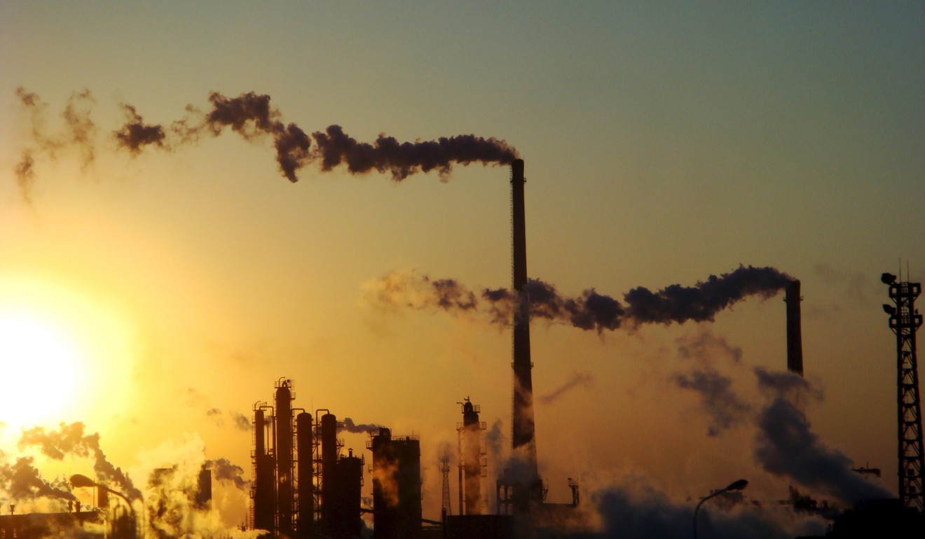 A chemical plant in north China’s Tianjin municipality. Pollution helped convince China to address climate change. Photo: EPA