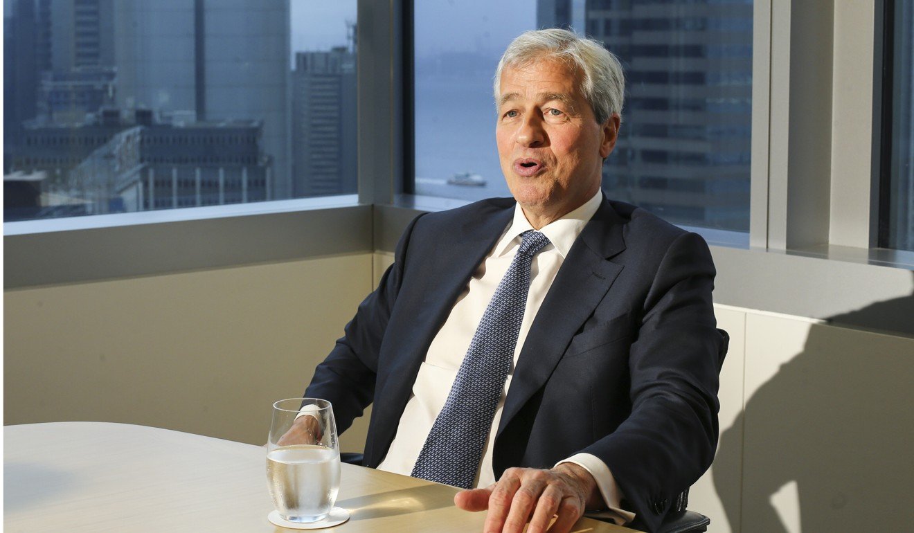 Interview with JPMorgan & Chase’s chairman and chief executive Jamie Dimon at the Chater House in Central. Dimon is also a member of Donald Trump’s business advisory council. Photo: Dickson Lee