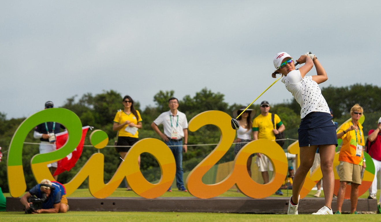 Tiffany Chan Tsz-ching competing during the second round of the 2016 Rio Olympics. Photo: Hong Kong Golf Association