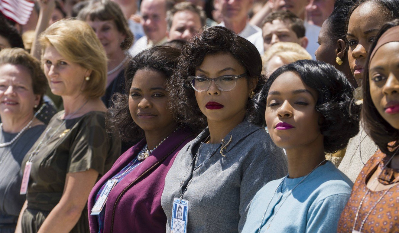 (From third left) Octavia Spencer, Taraji P. Henson and Janelle Monáe in Hidden Figures.