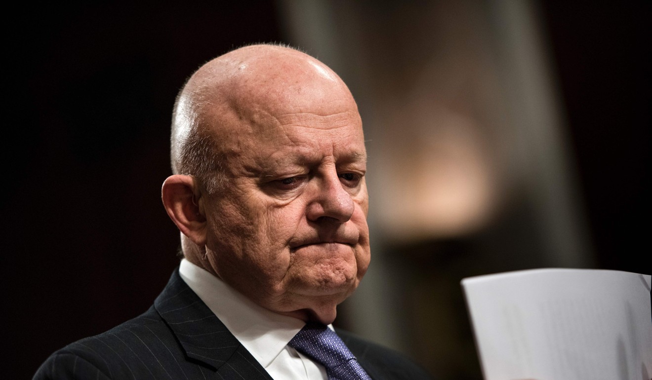 Former US director of national intelligence James Clapper recently spoke at Australia’s National Press Club. Photo: AFP