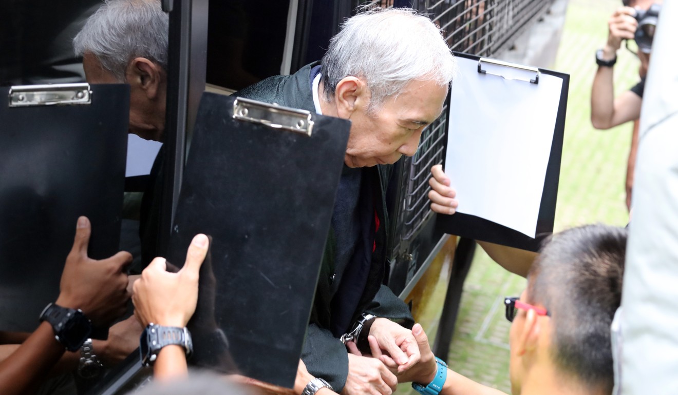 Former chief secretary Rafael Hui outside the Court of Final Appeal in May. Photo: Felix Wong