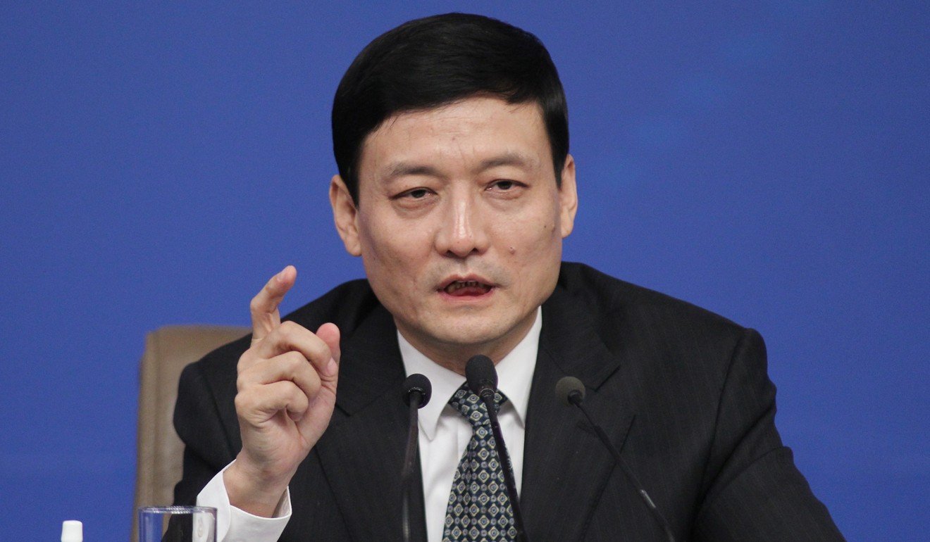 Xiao Yaqing, chairman of the State-owned Assets Supervision and Administration Commission of the State Council, meets the press at the National People's Congress media centre in Beijing last year. Photo: Simon Song