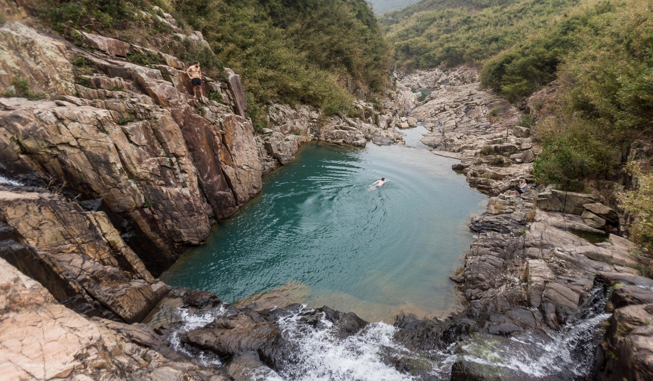 Waterfalls that tumble into temptingly clear pools, like these at Ham Tin Wan, are among the city’s good points. Picture: Alamy