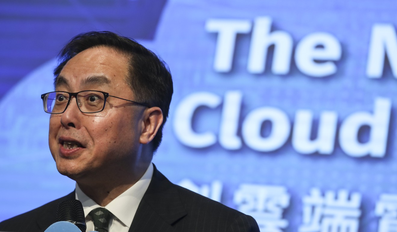 Hong Kong Secretary for Innovation and Technology Nicholas Yang Wei-hsiung said the government has been using IoT sensors to improve public services. Photo: Nora Tam