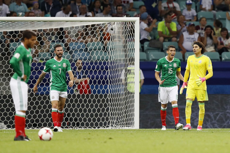 Mexico were well beaten by a swashbuckling German outfit. Photo: Kyodo