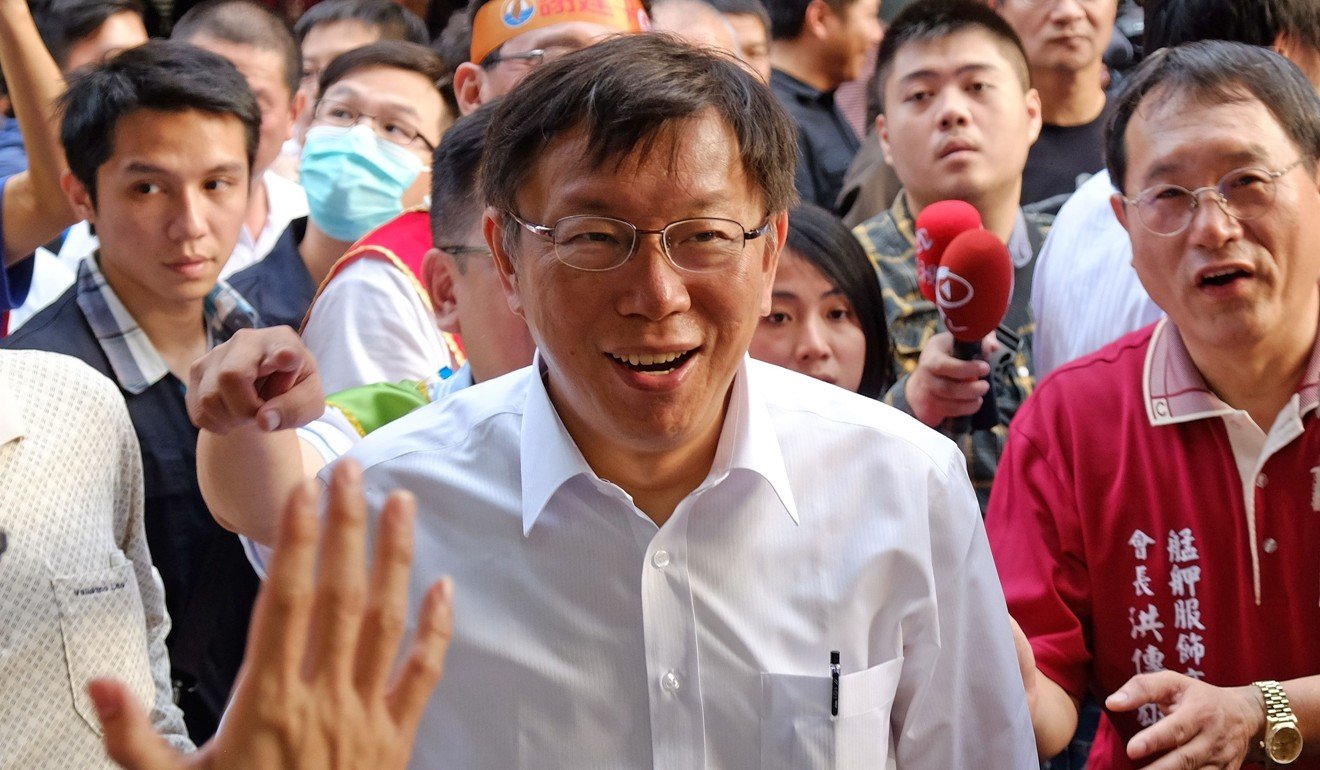 Taipei mayor Ko Wen-je, who won as an independent candidate. Photo: AFP
