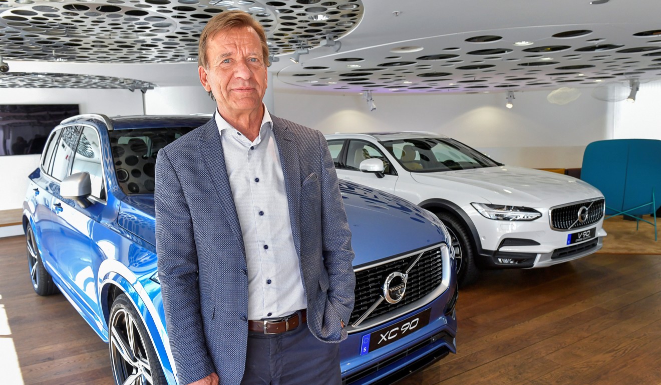 Volvo Cars' CEO Hakan Samuelsson at the Volvo Cars Showroom in Stockholm. Photo: REUTERS
