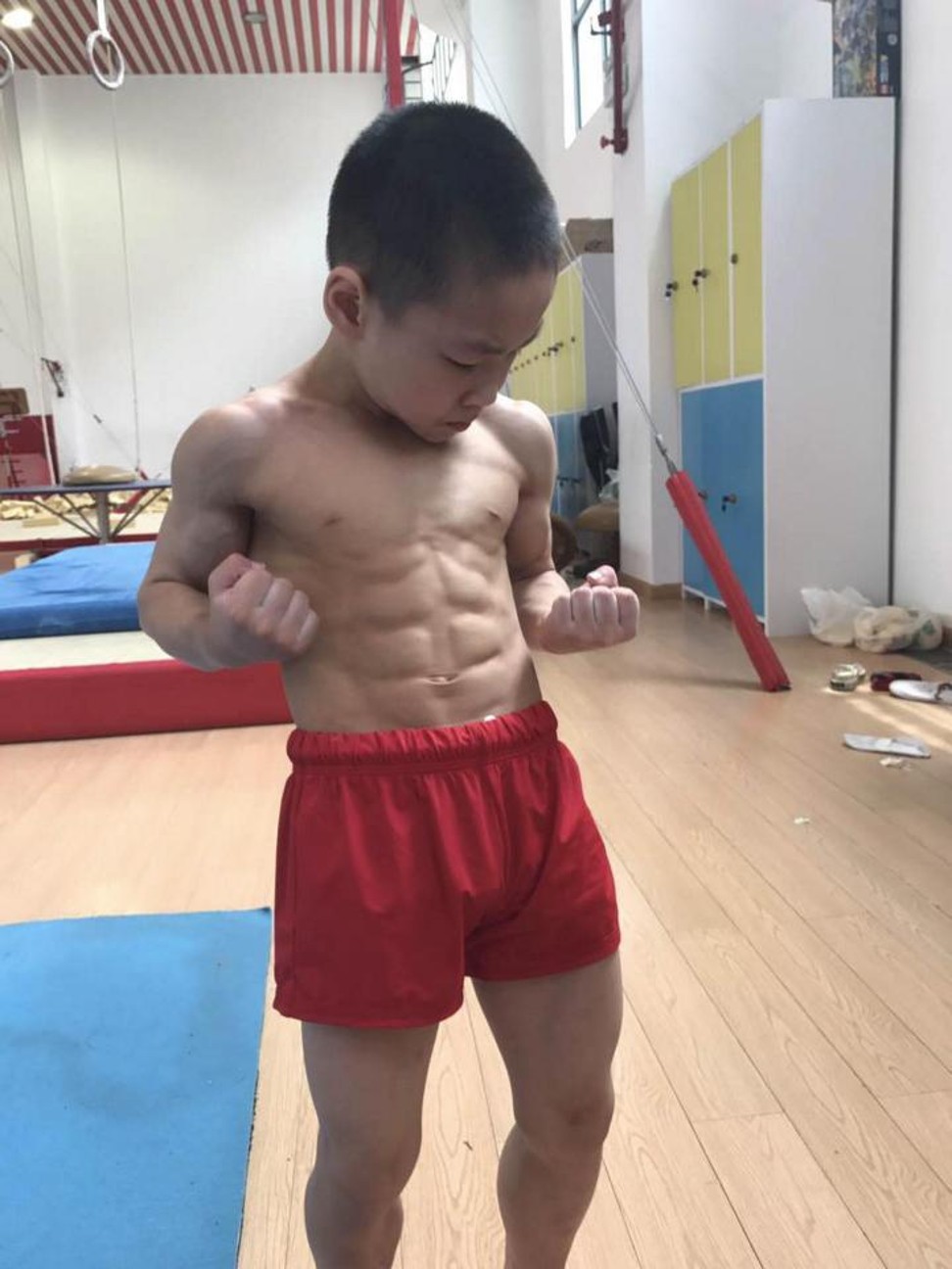 Internet users raised concerns that the training would affect Chen’s body development. Photo: Handout