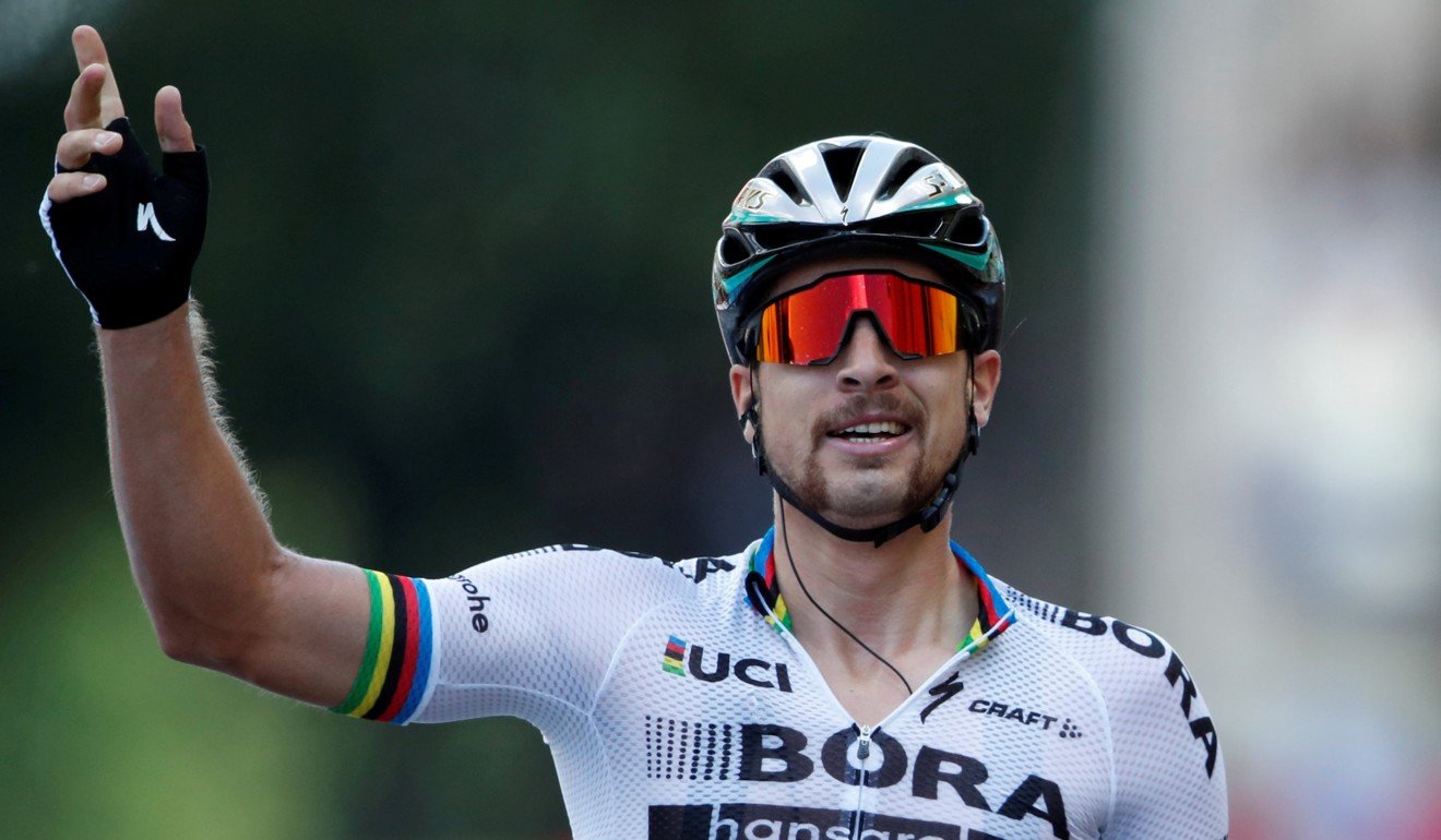 Bora-Hansgrohe rider Peter Sagan, who was kicked off the Tour de France in an incident on Tuesday. Photo: Reuters
