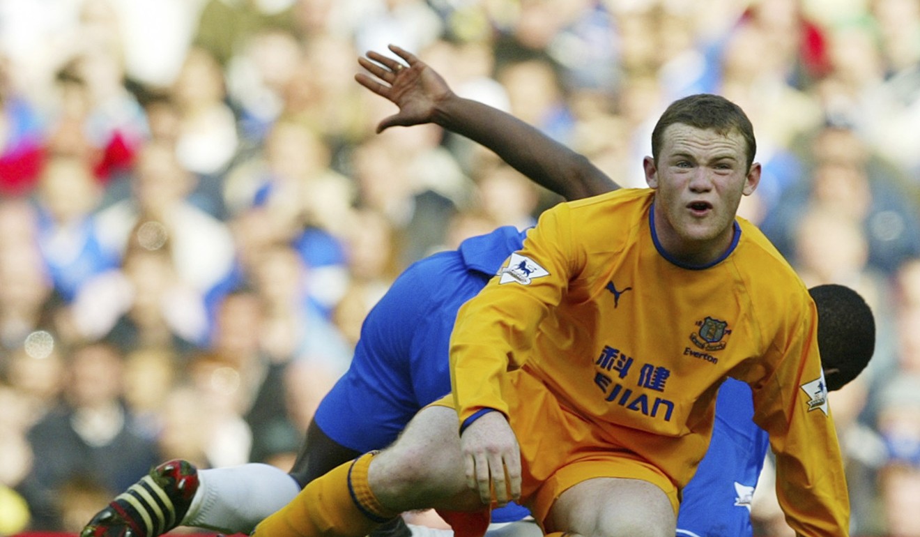 Wayne Rooney in April 2004 during his first spell at Everton. Photo: AP