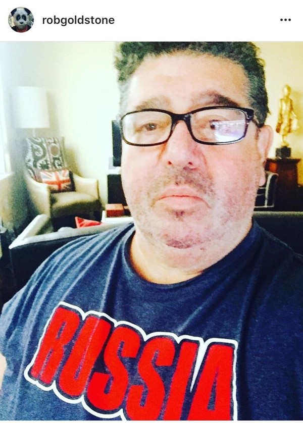 Promoter Rob Goldstone in a photo he posted to Twitter the day after the US election. Photo: Twitter / Rob Goldstone