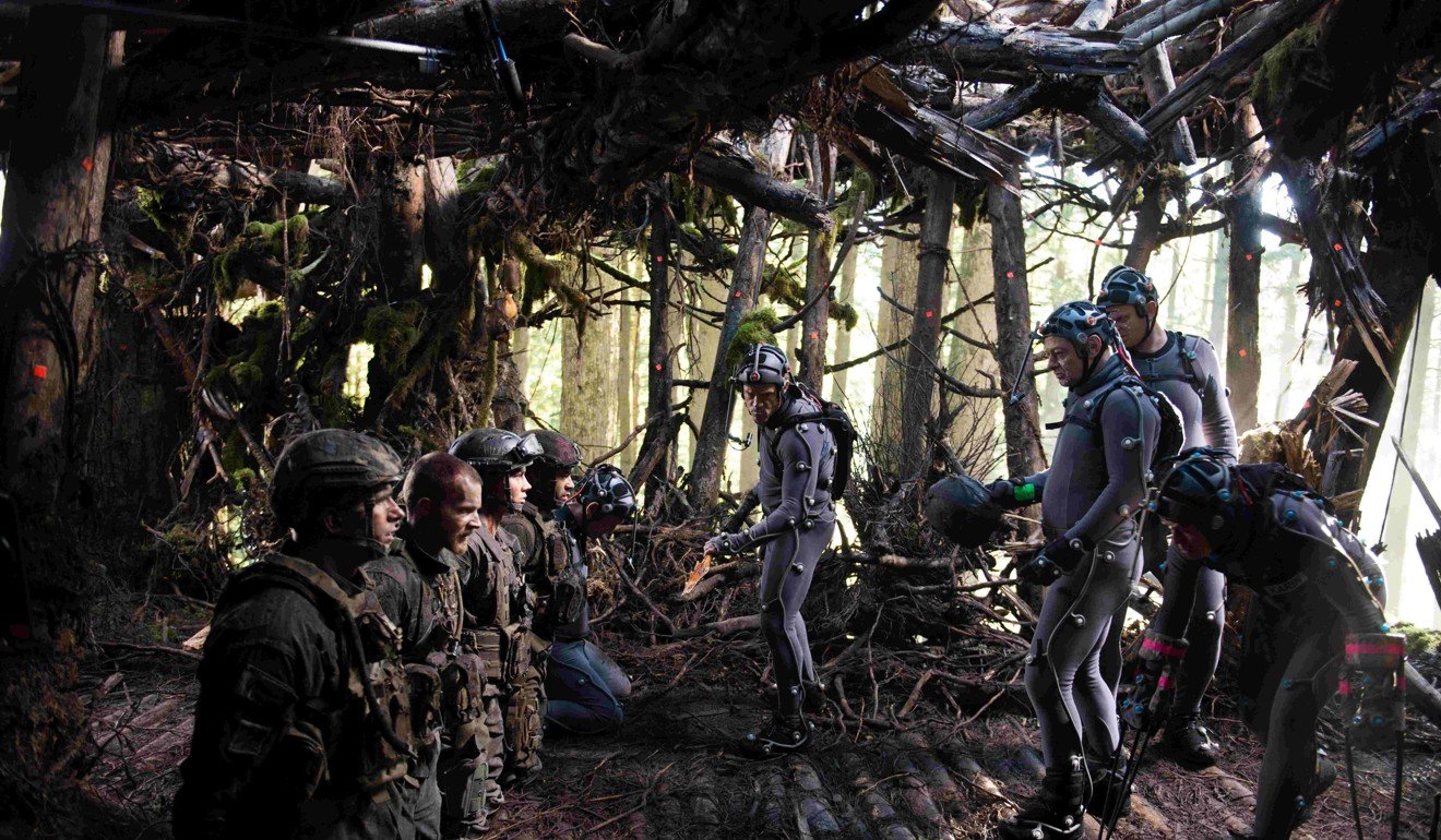 On the set of War for the Planet of the Apes.