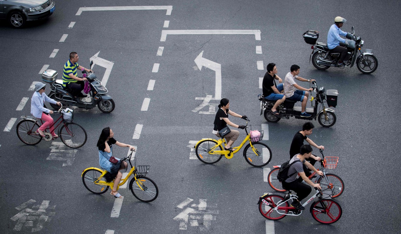 China’s sharing economy has become an important driver of the economy. Photo: AFP