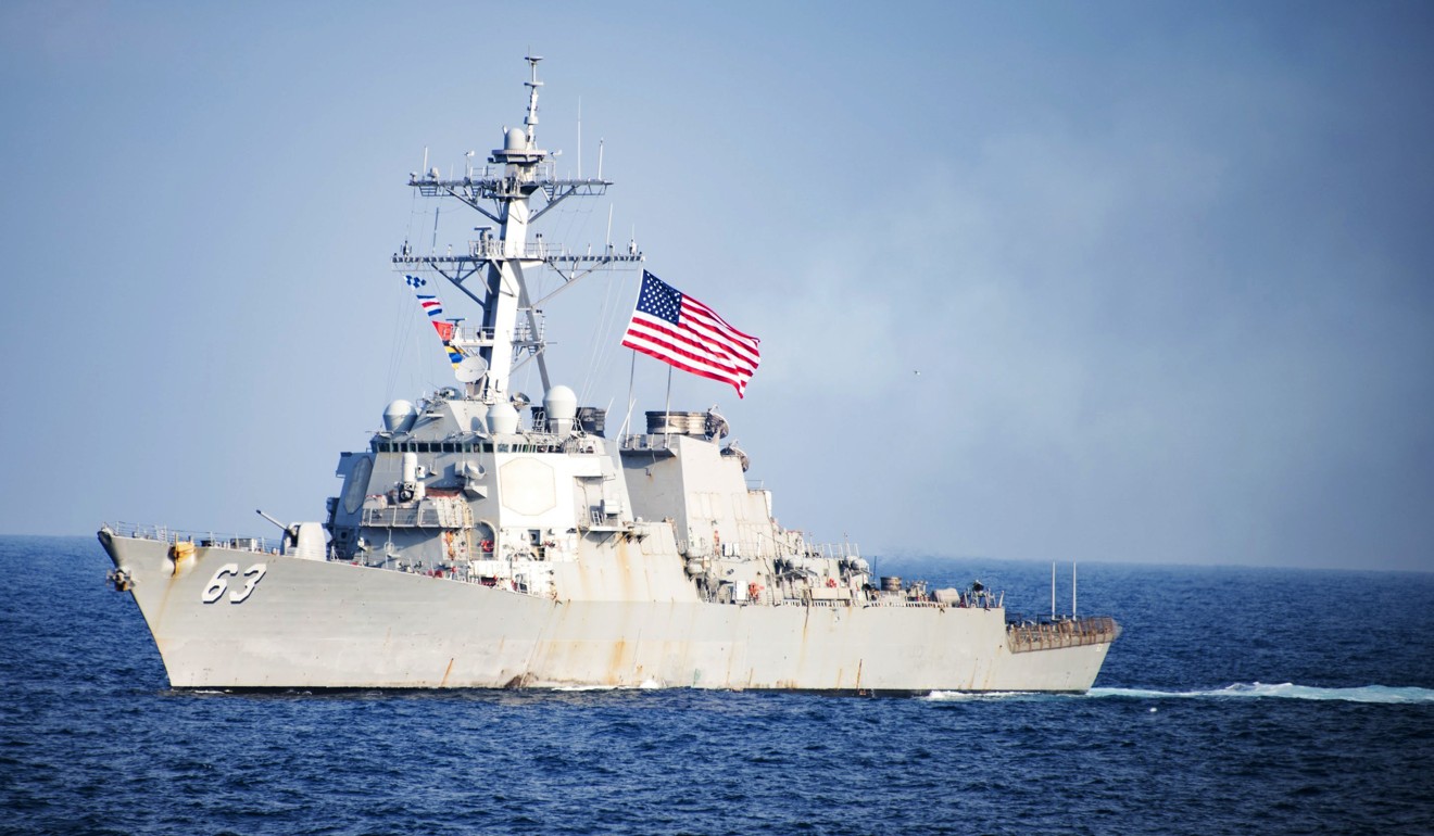 The US Navy destroyer USS Stethem seen a photo taken in May. China’s foreign ministry strongly protested against the USS Stethem’s sailing close to a disputed island in the South China Sea earlier this month, in the latest of America’s freedom of navigation operations in the South China Sea. Photo: US Navy via AP