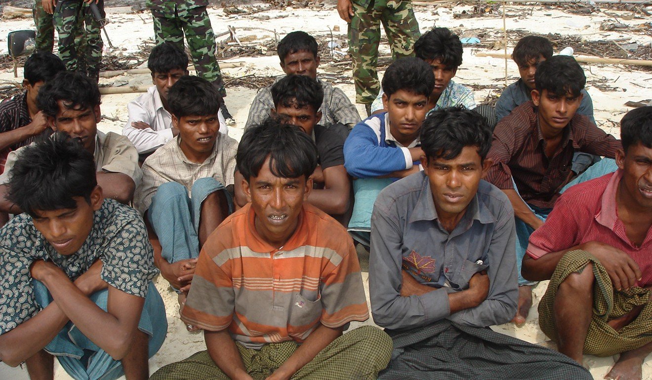 A photograph obtained by the South China Morning Post shows Rohingya refugees on the island of Koh Sai Daeng in late 2008. Photo: SCMP Pictures