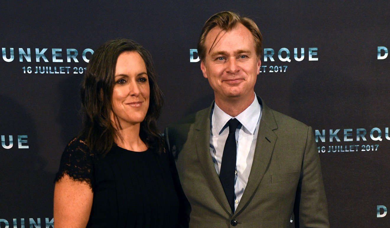 Dunkirk producer Emma Thomas and the film’s director, Christopher Nolan, who says of Dunkirk’s historical embellishments: “We need to tell the story in a clear way.” Photo: AFP