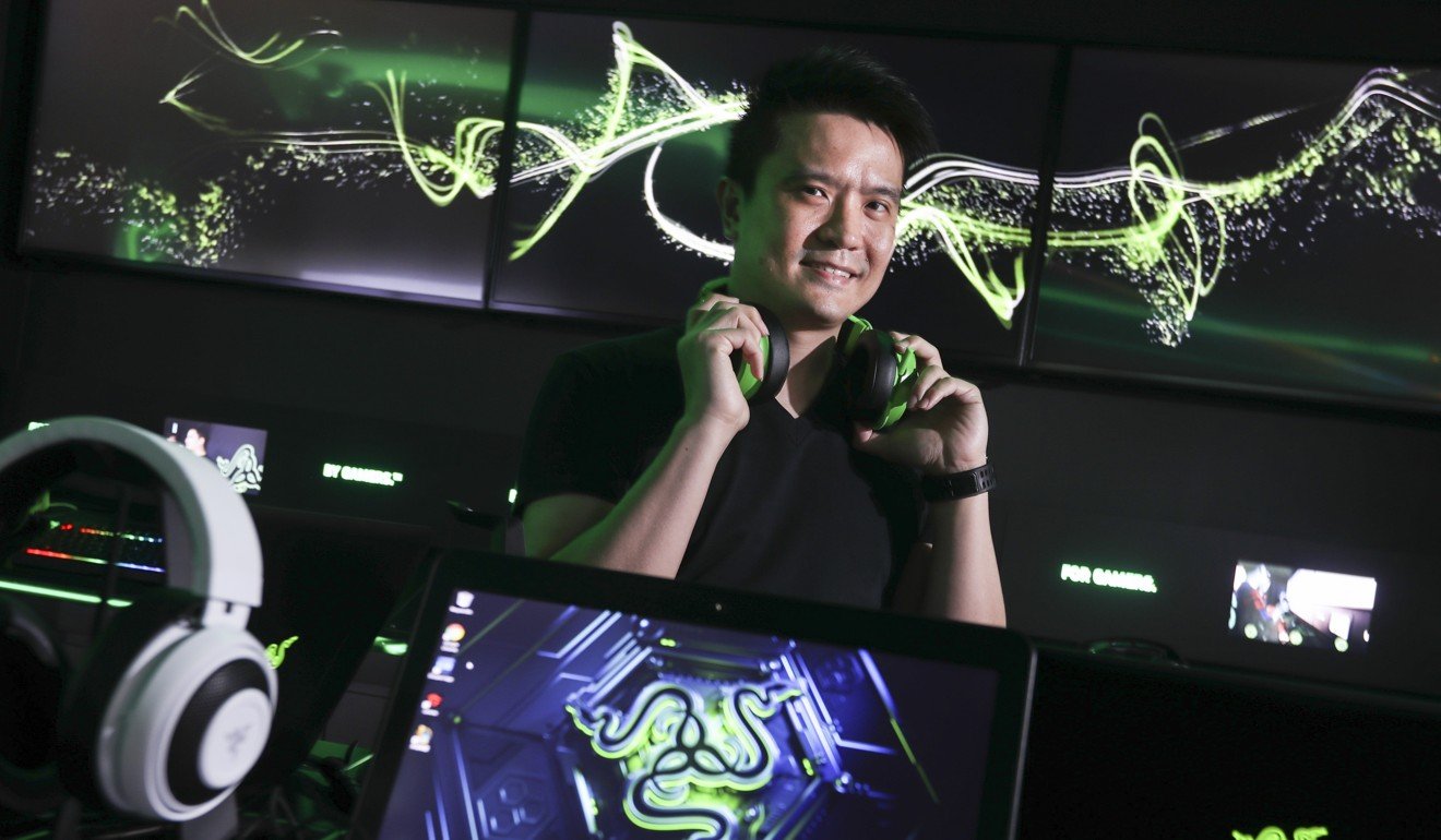 Razer chief executive Tan Min-liang at the Razer Store in Hong Kong. PwC says the video game industry will be a key driver for the city’s economy. Photo: Nora Tam