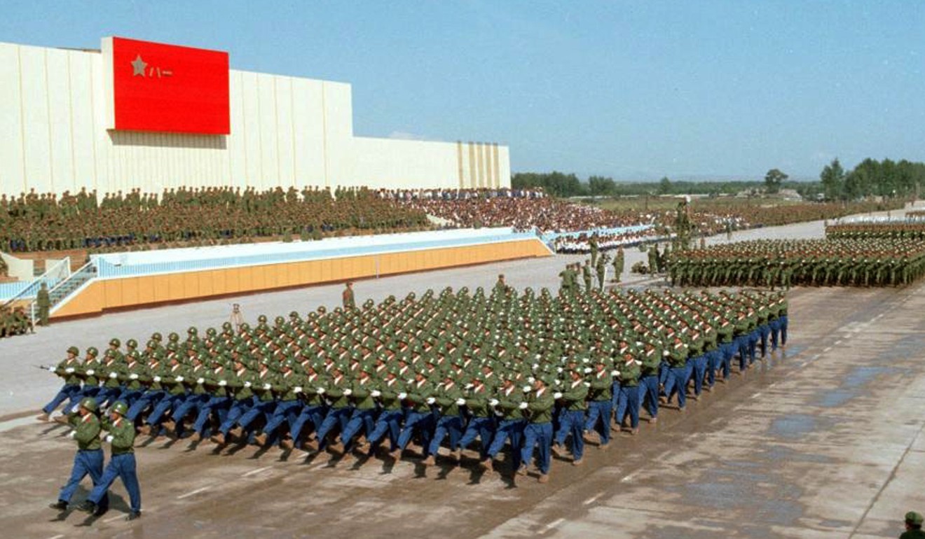 The PLA launched a massive drill involving over 100,000 people in 1981. PHOTO : HANDOUT