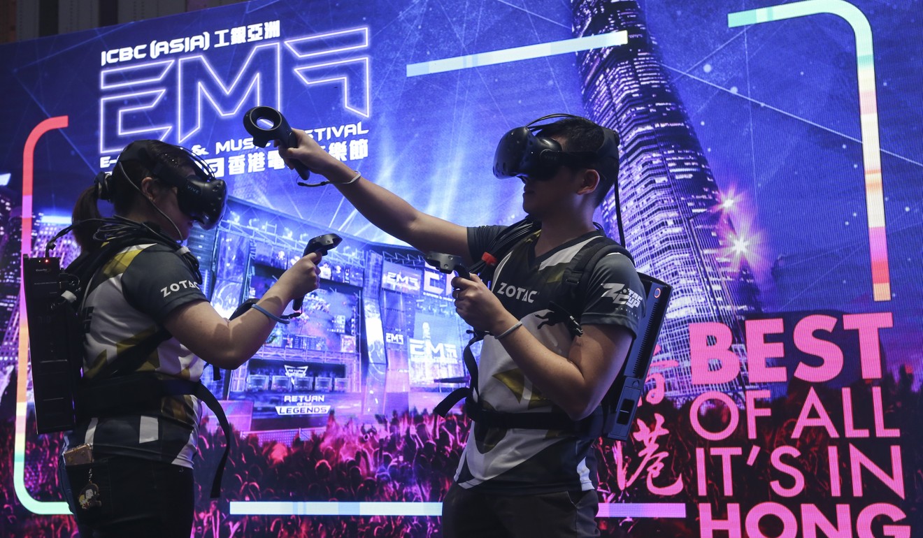 A promotional event held earlier this month by the Hong Kong Tourism Board to publicise the e-sports and music festival in August. Photo: Dickson Lee
