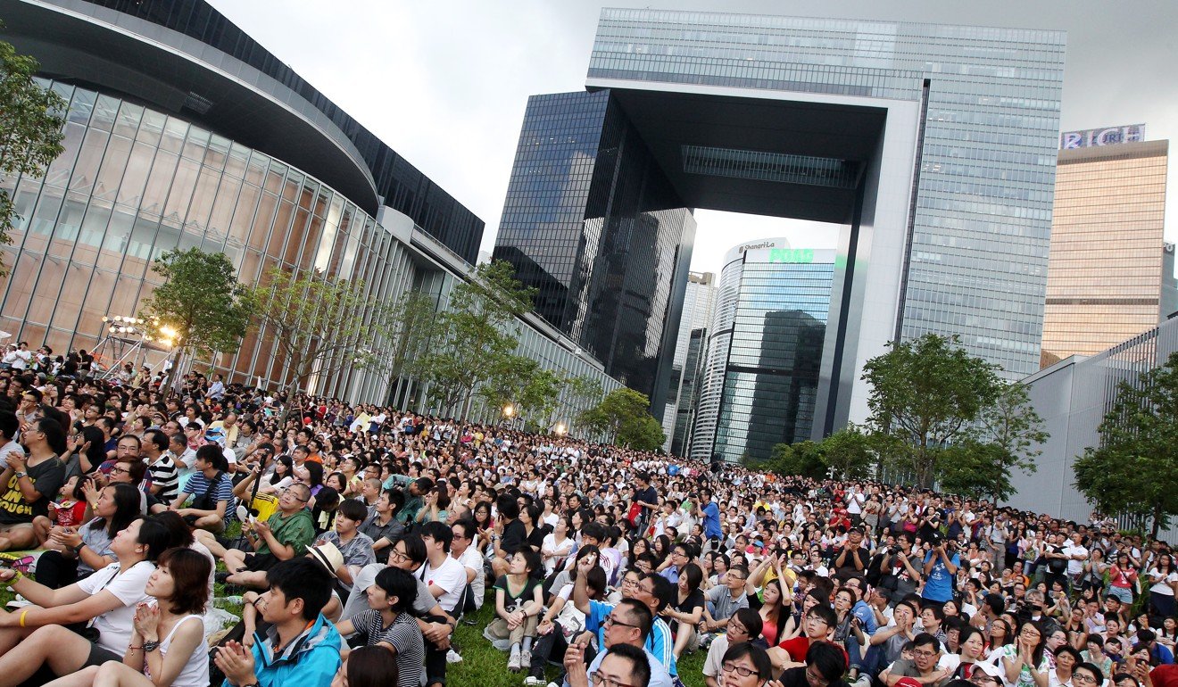 Parents, teachers and pupils turn out in force at Hong Kong government headquarters in 2012 against plans for national education. Photo: Felix Wong