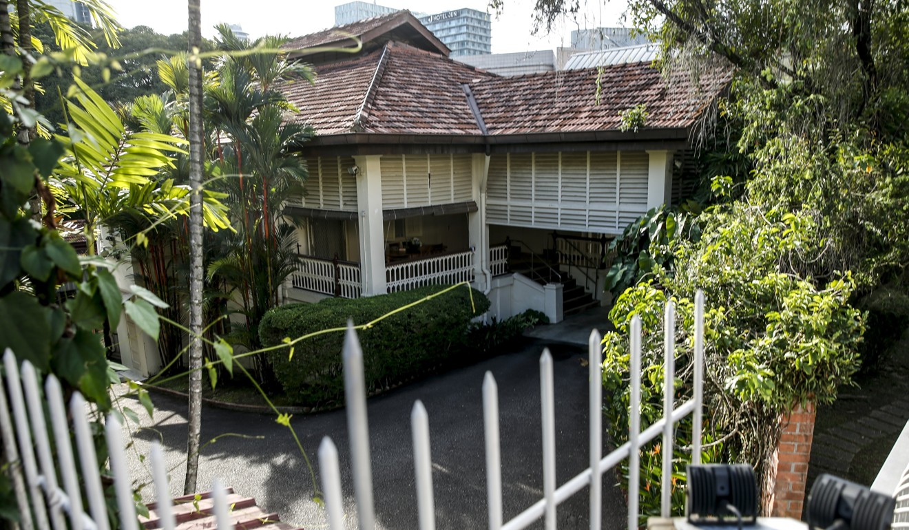 Lee Kuan Yew’s former residence at 38 Oxley Road. Photo: EPA