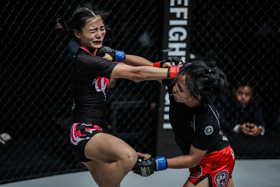 Thailand's Rika Ishige wears one from opponent Jomary Torres. Photo: Handout