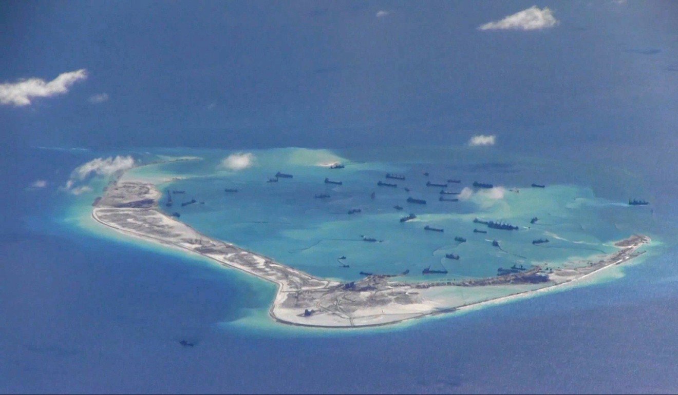 Mischief Reef in the disputed Spratly Islands in the South China Sea. Photo: Reuters