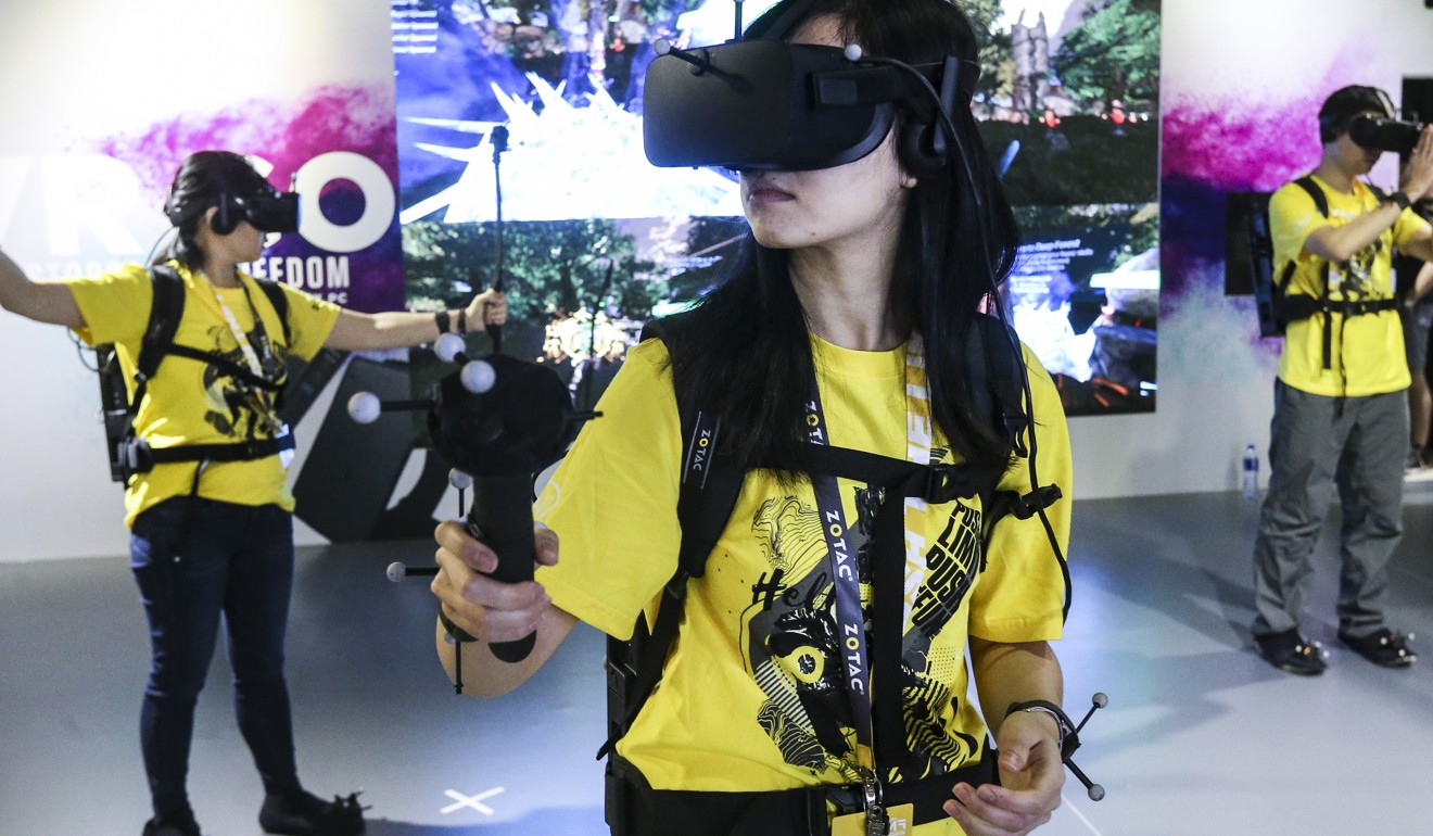 E-sports also includes virtual reality games. Photo: Dickson Lee