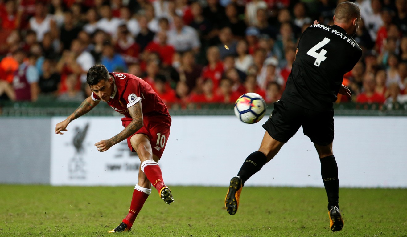 Liverpool's Philippe Coutinho in action in Hong Kong. Photo: Reuters
