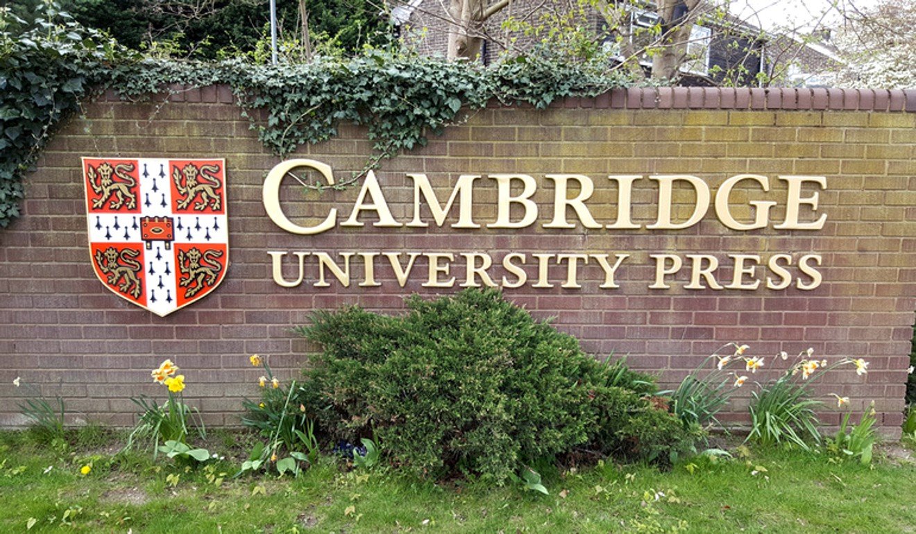 Cambridge University Press has been accused of ‘craven’ and ‘shameful’ behaviour. Photo: Handout