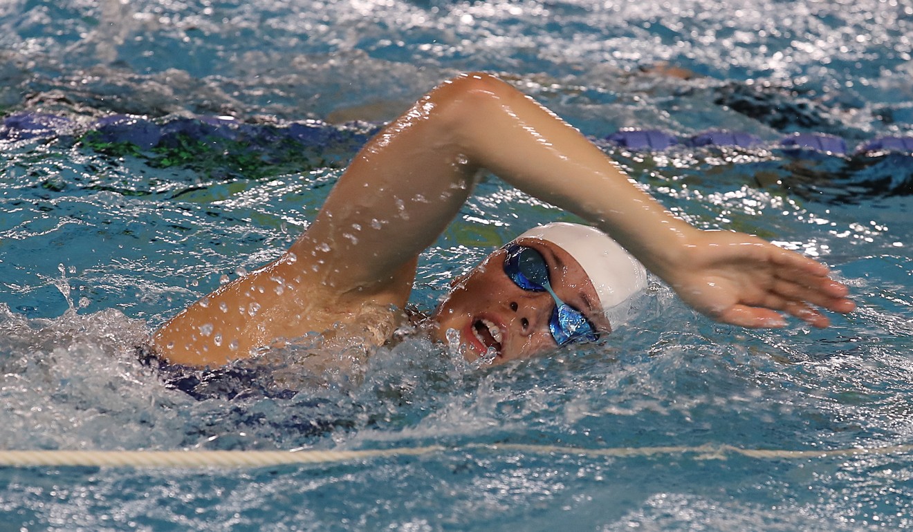 Siobhan Haughey clocked the fastest time in winning her semi-final in the 100 metre freestyle. Photo: Nora Tam