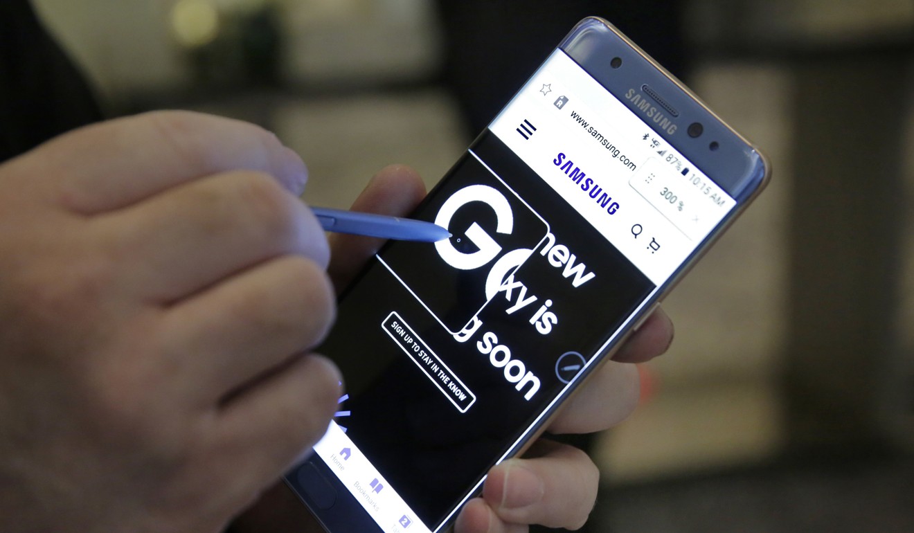 Samsung’s Galaxy Note 7 had a rough ride after battery safety issues saw product recalls. Photo: AP