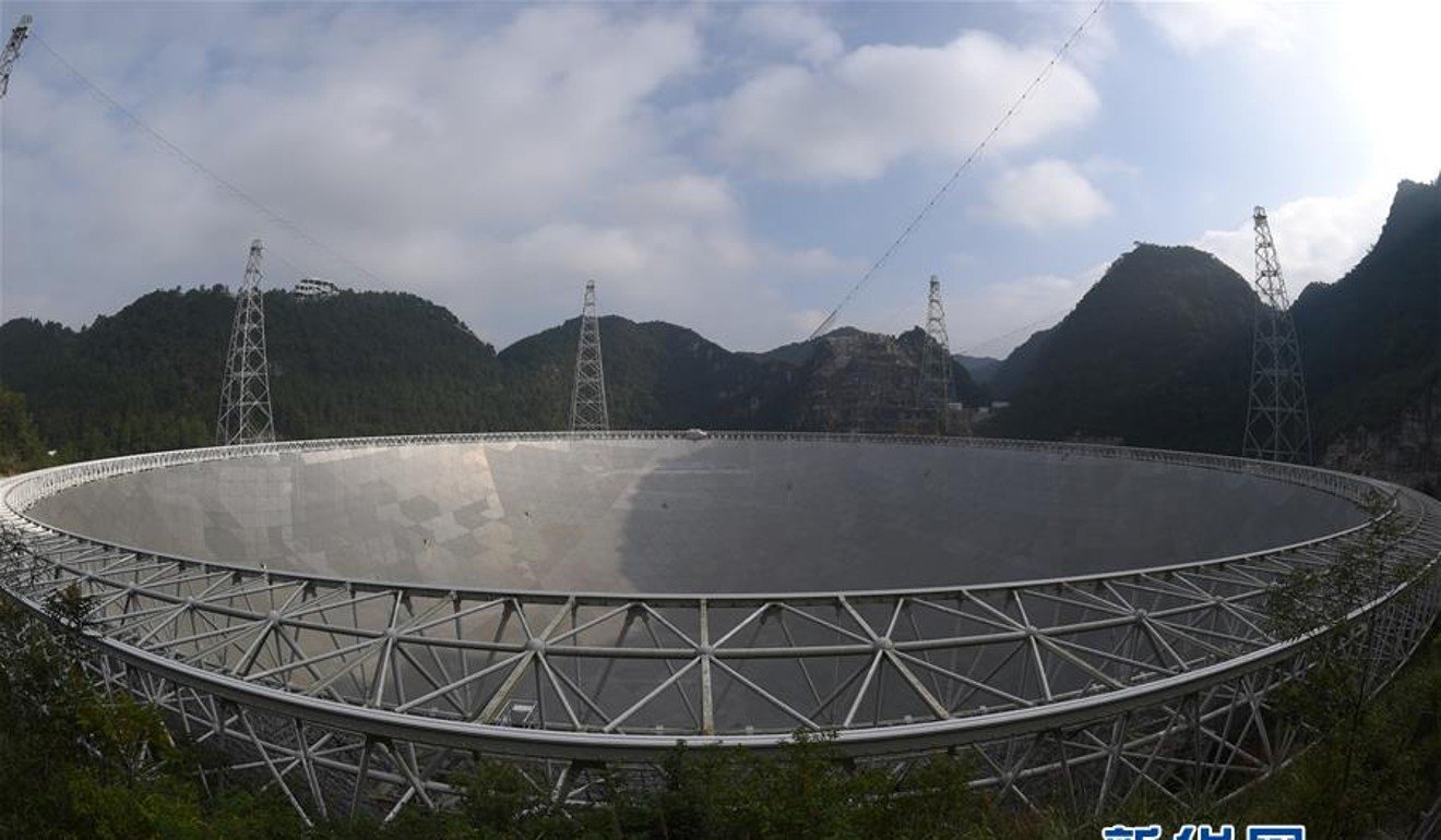 Scientists worry about the impact of new platforms built near the telescope site. Photo: Xinhua
