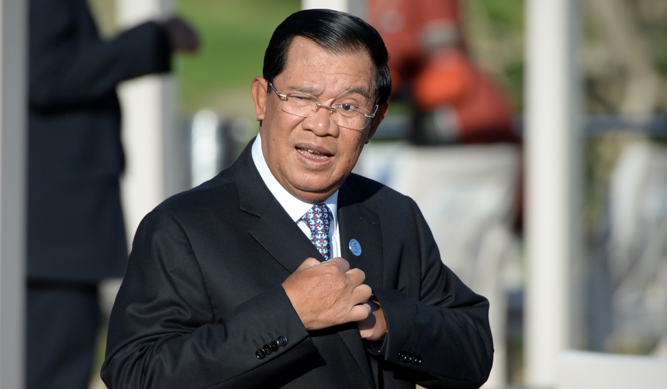 Cambodia's Prime Minister Hun Sen as ramped up his crackdown on organisations critical of his rule ahead of next year’s election. Photo: AFP