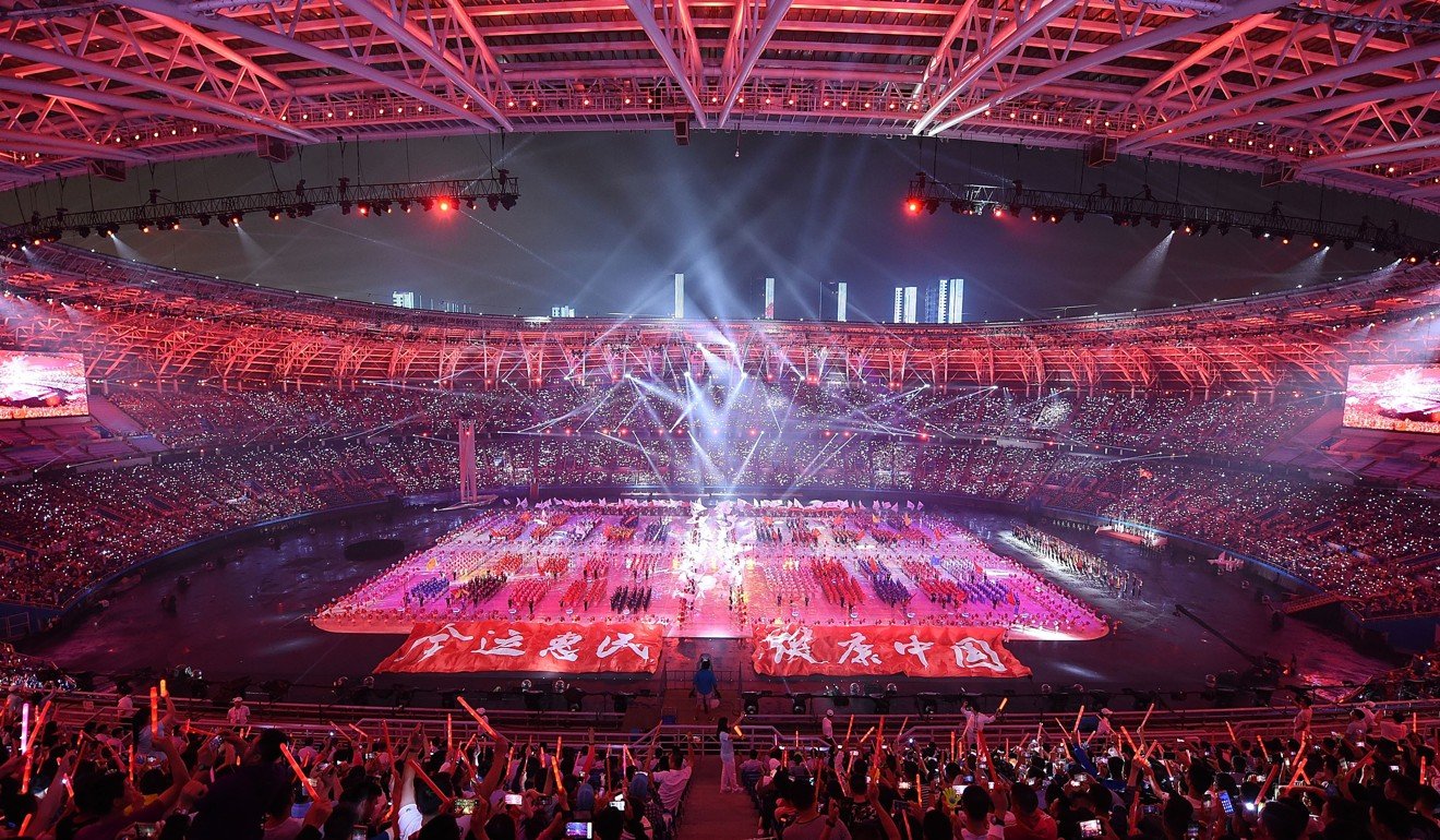 The games opened in Tianjin on Sunday night. Photo: Xinhua