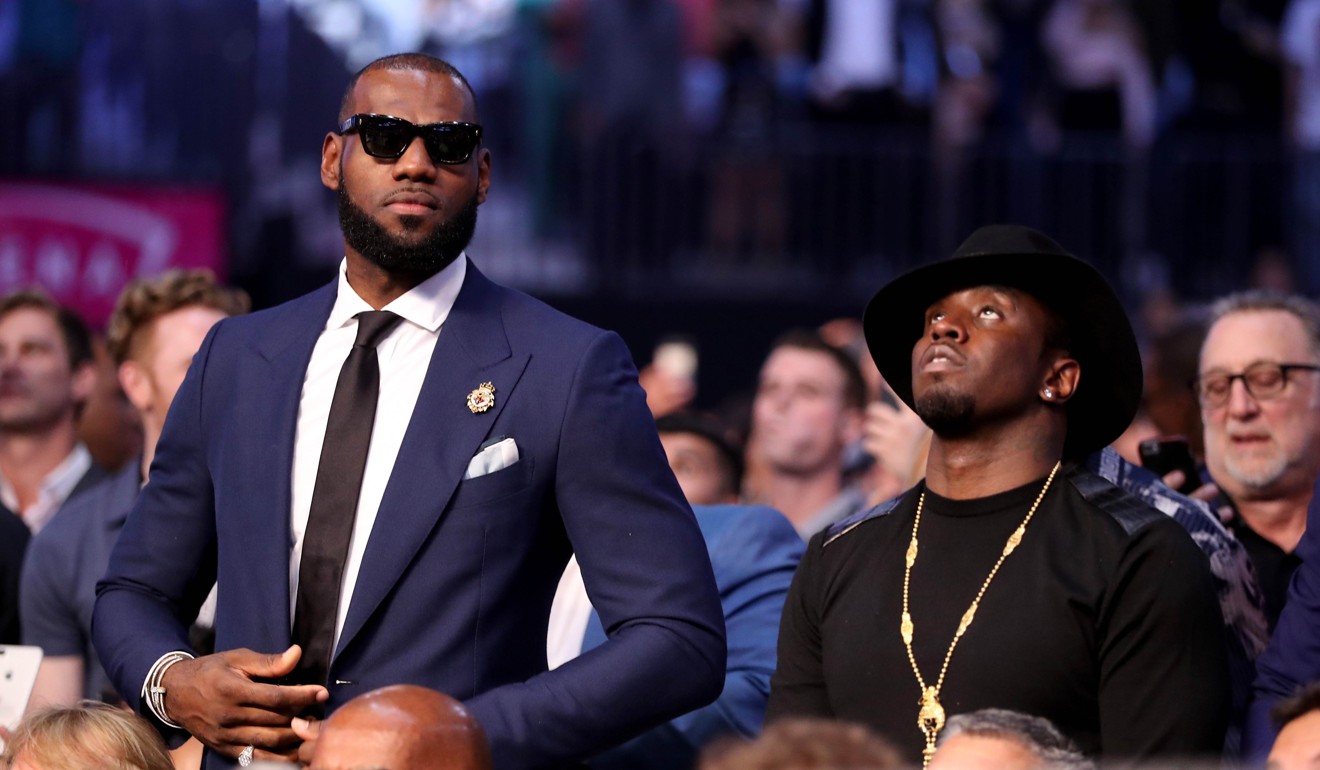 LeBron James and producer Sean Combs were two of the many celebrities out in attendance for this much-hyped fight. Photo: AFP