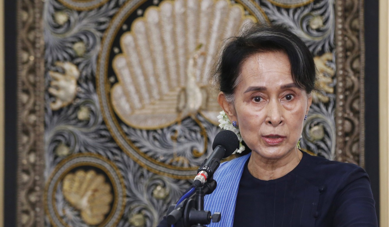 Myanmar's State Counsellor and Foreign Minister Aung San Suu Kyi. Photo: EPA