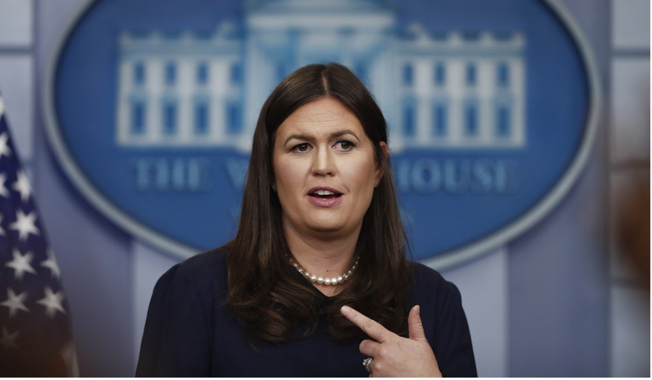 White House press secretary Sarah Huckabee Sanders. Photo: AP