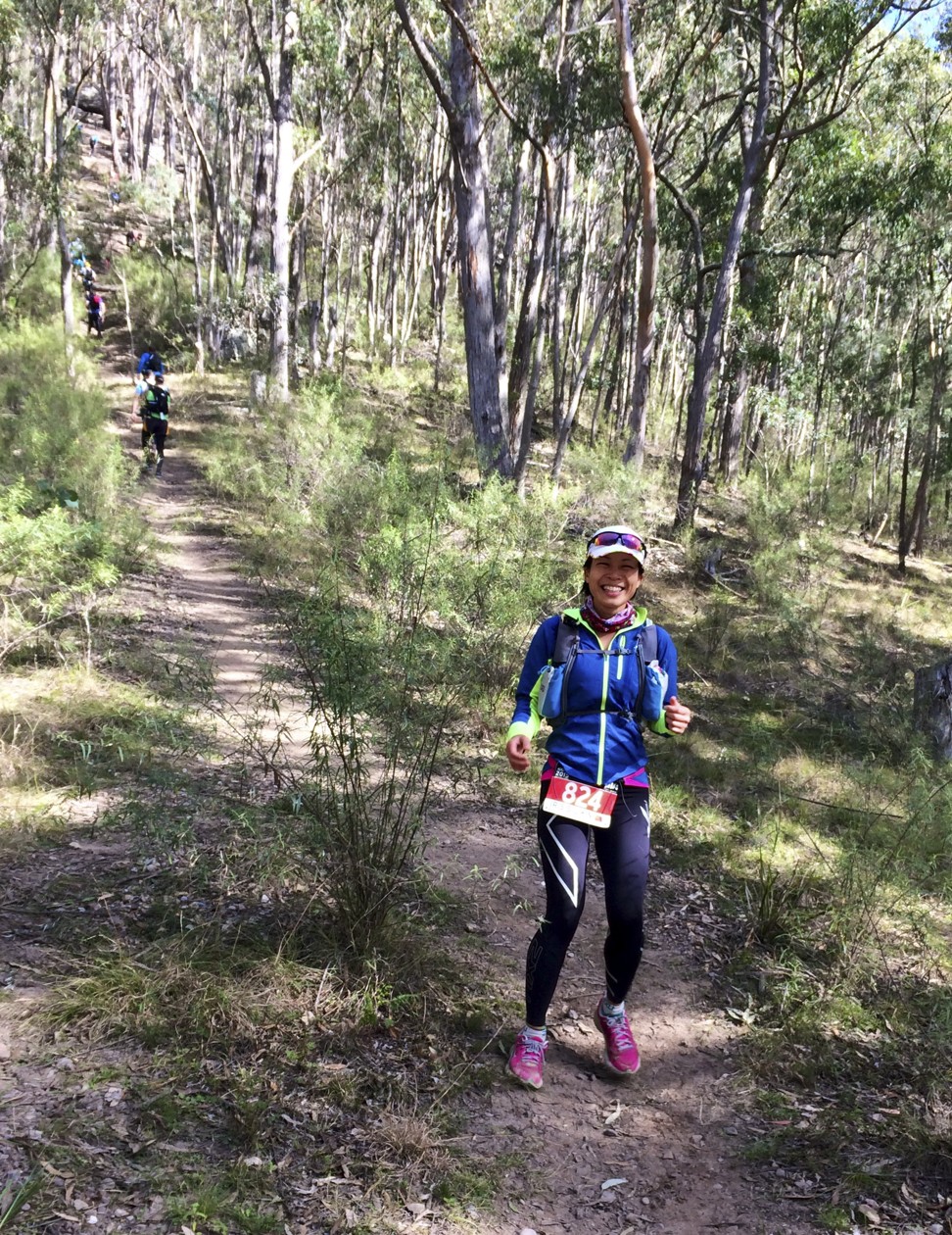 Mak during The North Face 100, a 100km race through Australia’s Blue Mountains National Park, in 2015.
