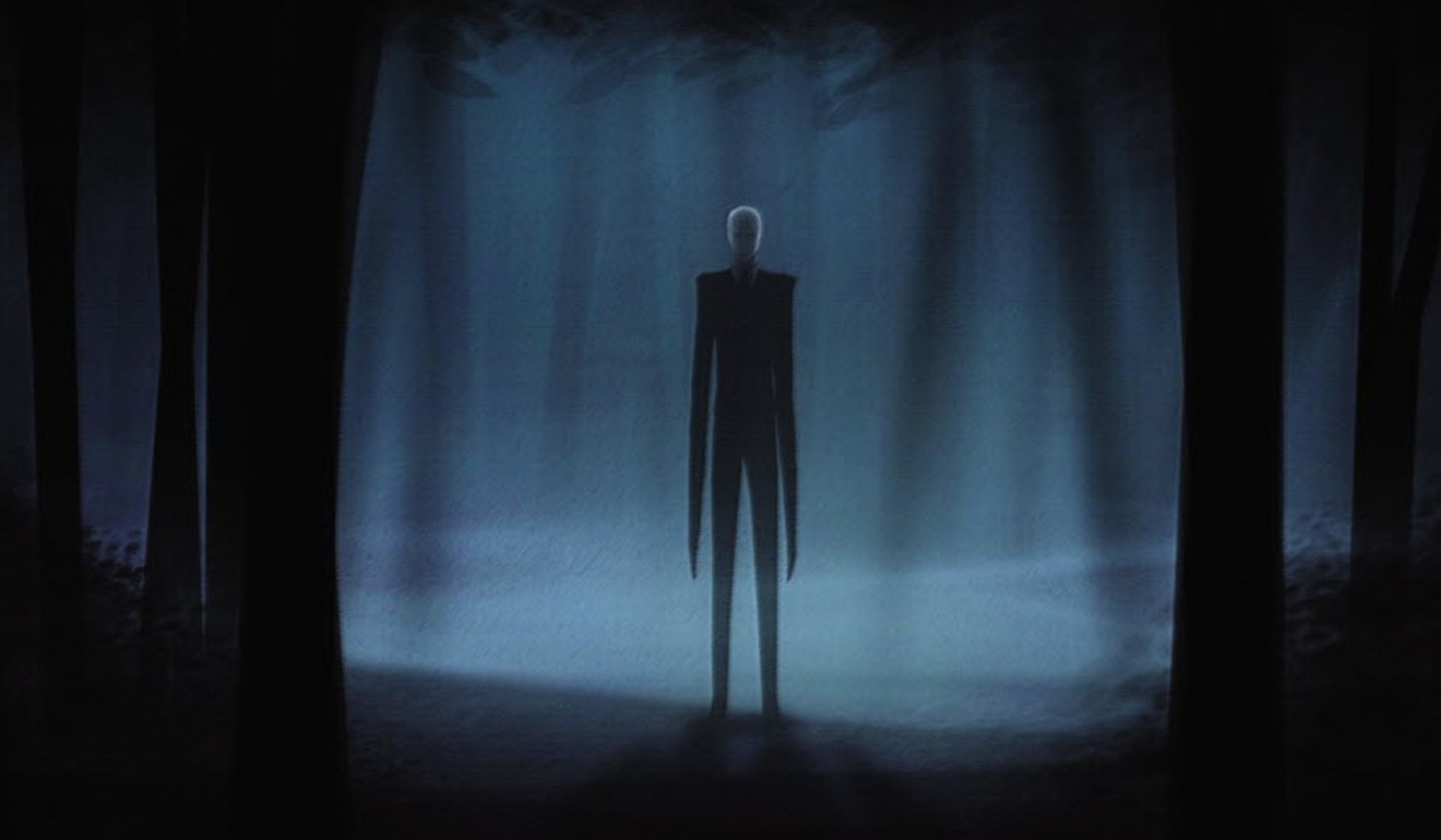 An online depiction of the Slender Man horror character. Photo: Supplied