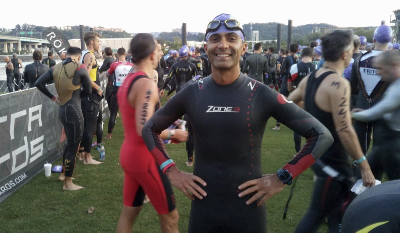Vaid at the Ironman 70.3 World Championship in Tennessee, United States. Photo: courtesy of Mayank Vaid
