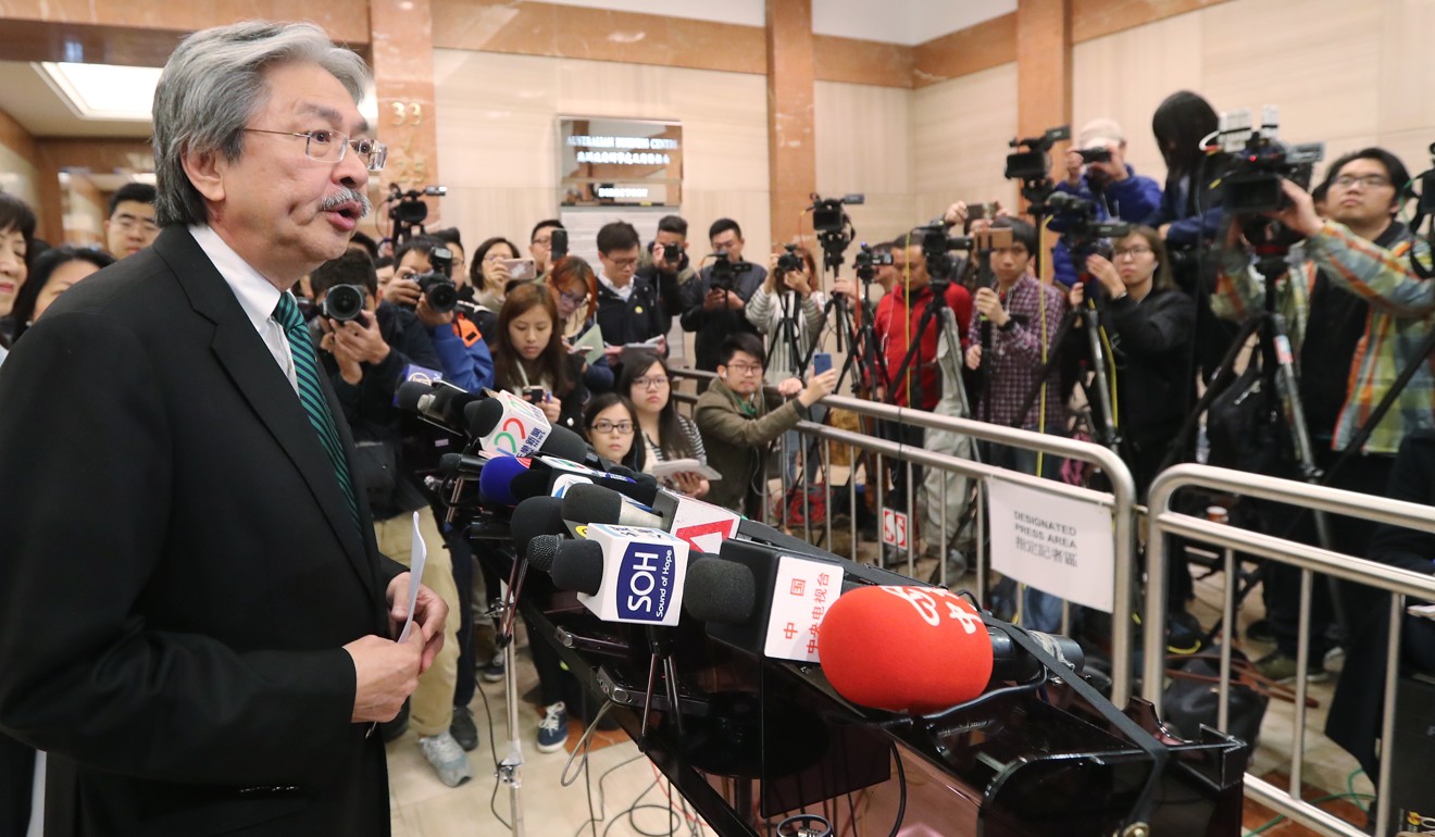 Previously, online media were mostly denied access to cover official events, including the Hong Kong’s chief executive election. Photo: Edward Wong
